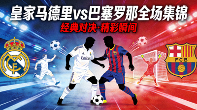 皇家马德里对阵巴塞罗那全场集锦视频封面图